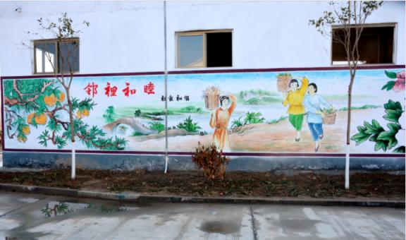 洋县乡镇文化墙 乡风文明焕发新活力