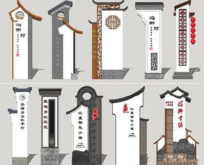 洋县美丽乡村标识标牌有哪些分类？